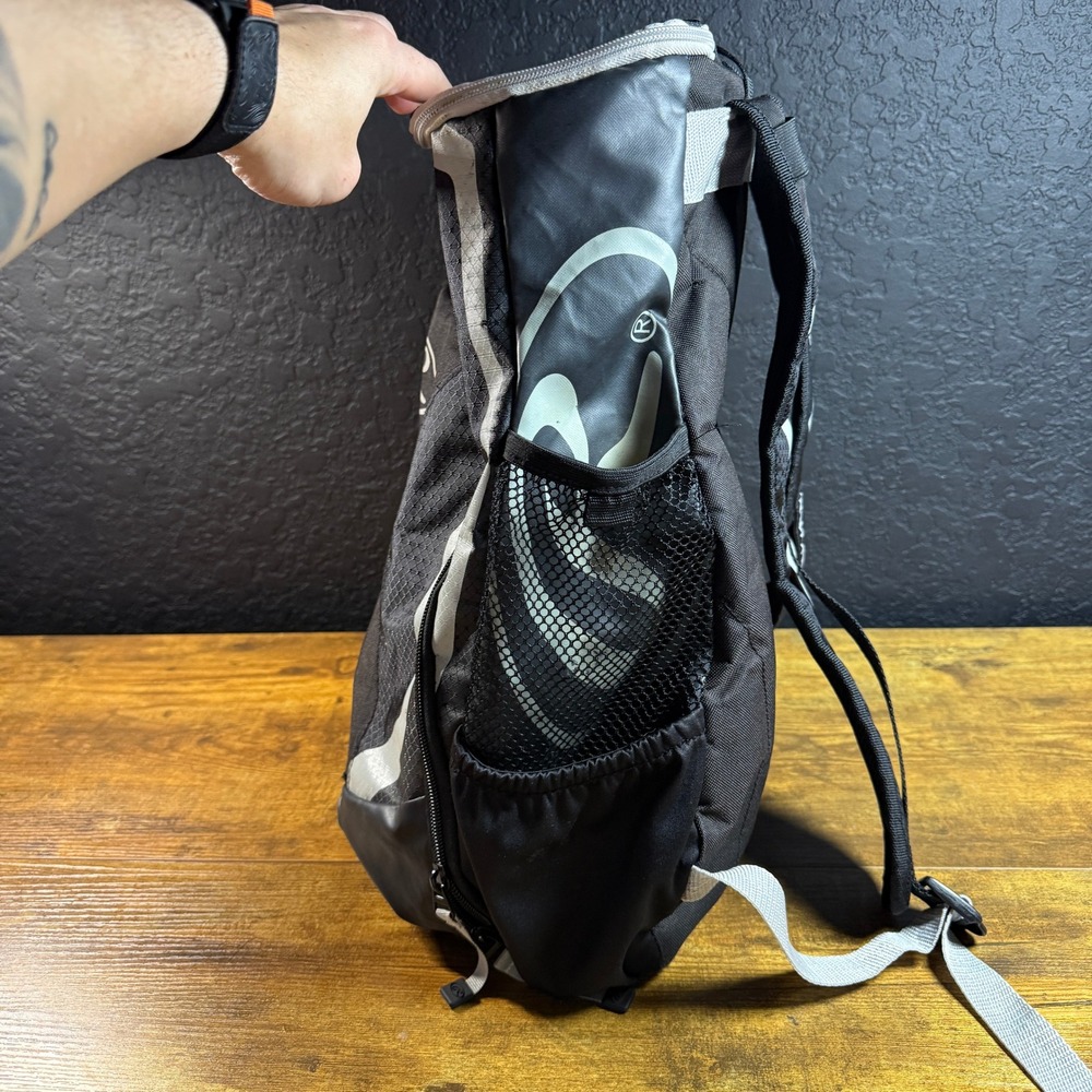 Rawlings R500 Black Grey Ripstop Polyester Baseball Softball Backpack OS - Picture 2 of 5